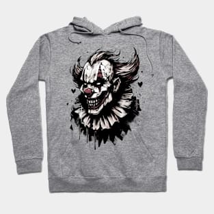 Scary clown head horror Hoodie